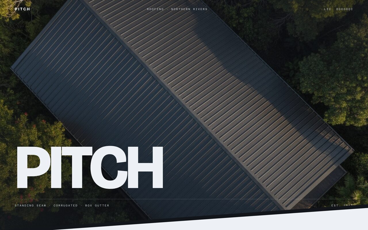 The Pitch website we built