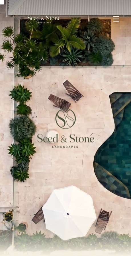 The Seed &amp; Stone website, mobile view